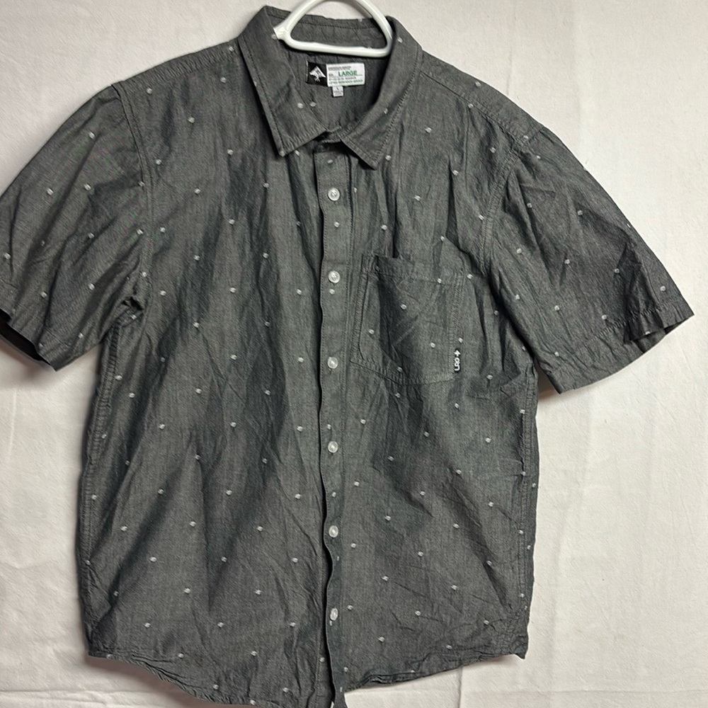 Lifted research group LRG Men’s Vintage Short sleeve button-up Size Large